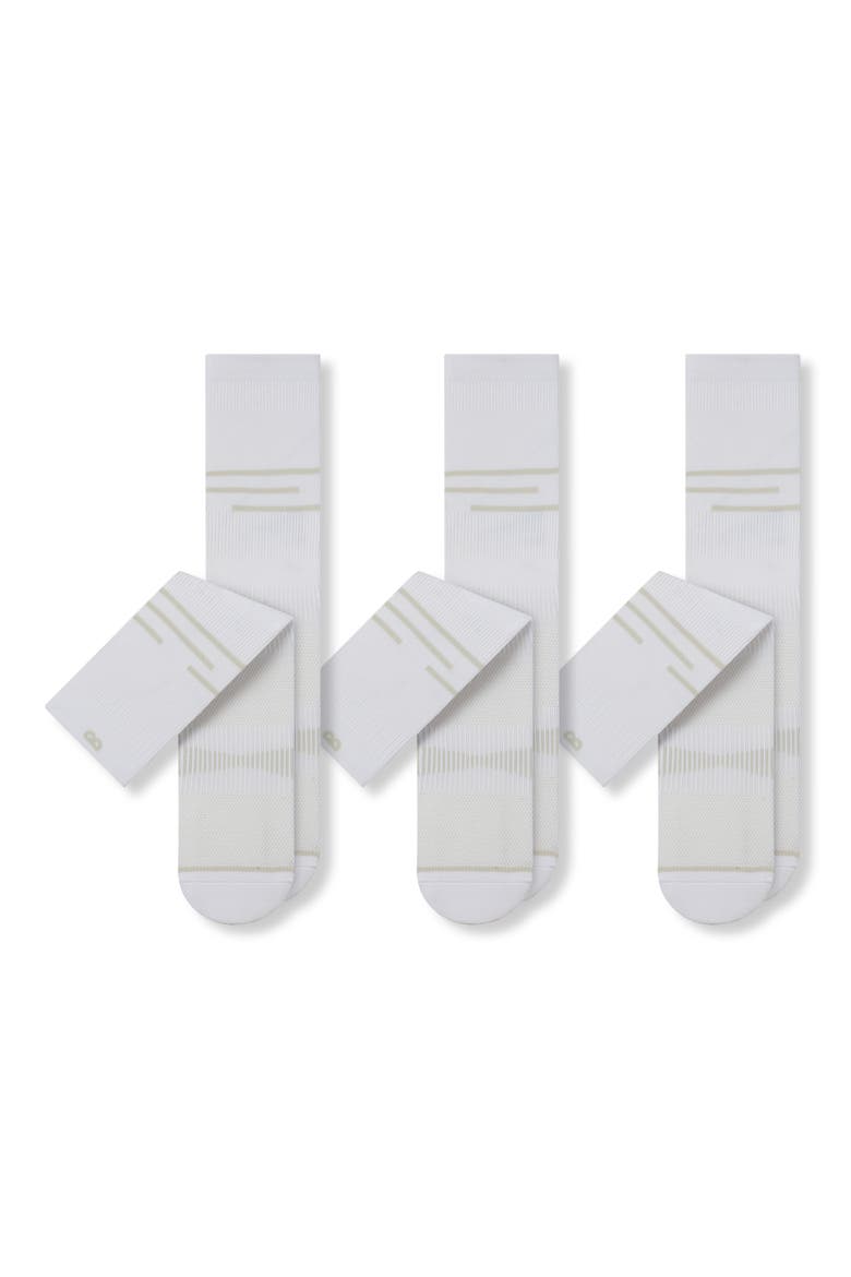 3-Pack Super Cool Crew Socks, Main, color, LIGHT GREY
