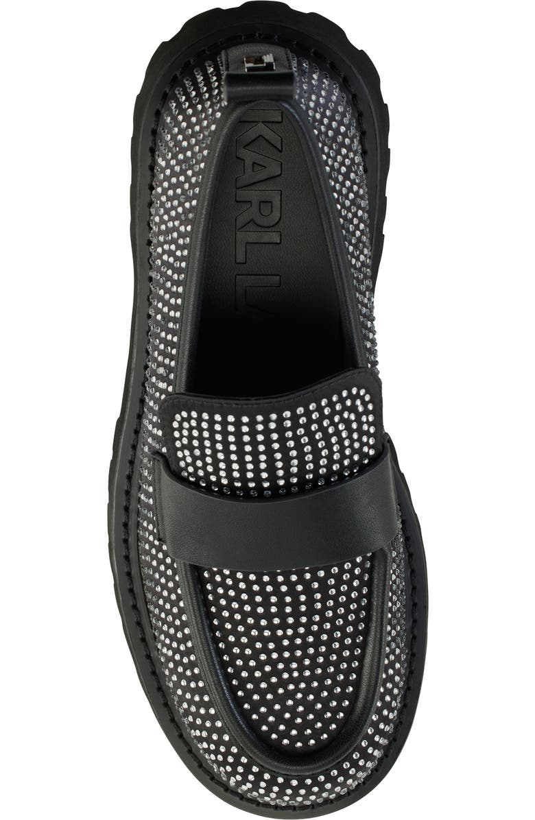 KARL LAGERFELD PARIS Grady Crystal Lug Sole Loafer, Alternate, color,