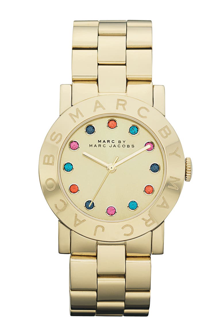 'Dexter Amy' Round Bracelet Watch, Main, color, GOLD