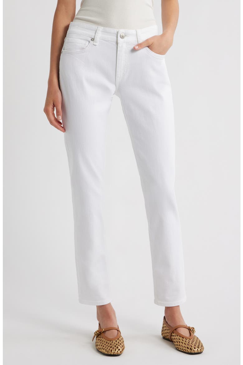 Dre Low Rise Slim Boyfriend Jeans, Main, color, OPTICWHT