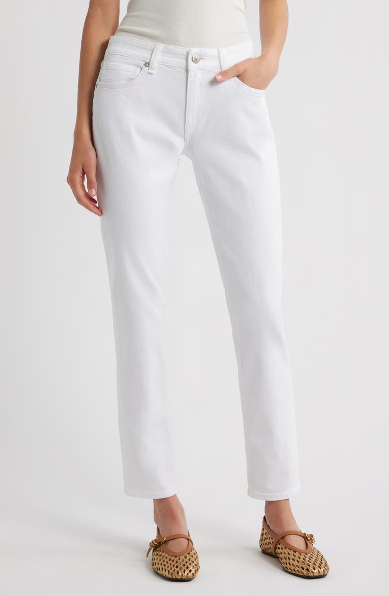 rag & bone Dre Low Rise Slim Boyfriend Jeans, Main, color, Opticwht
