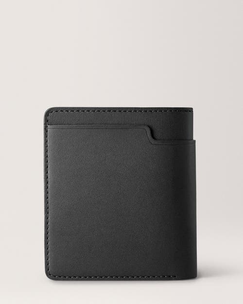 Carl Friedrik Large Bifold Wallet - Vacchetta Leather - Black In Black