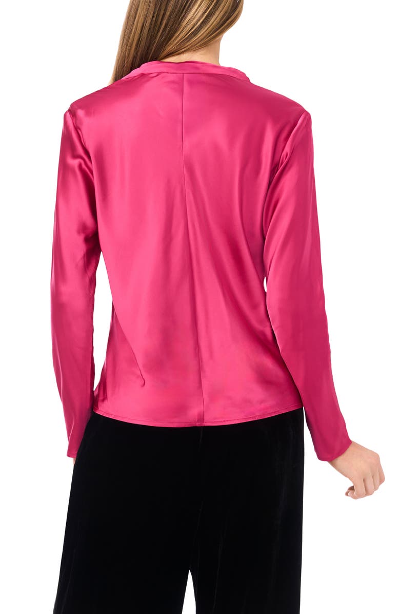 Ted Baker Amy Cowl Neck Satin Top, Alternate, color, Sangria