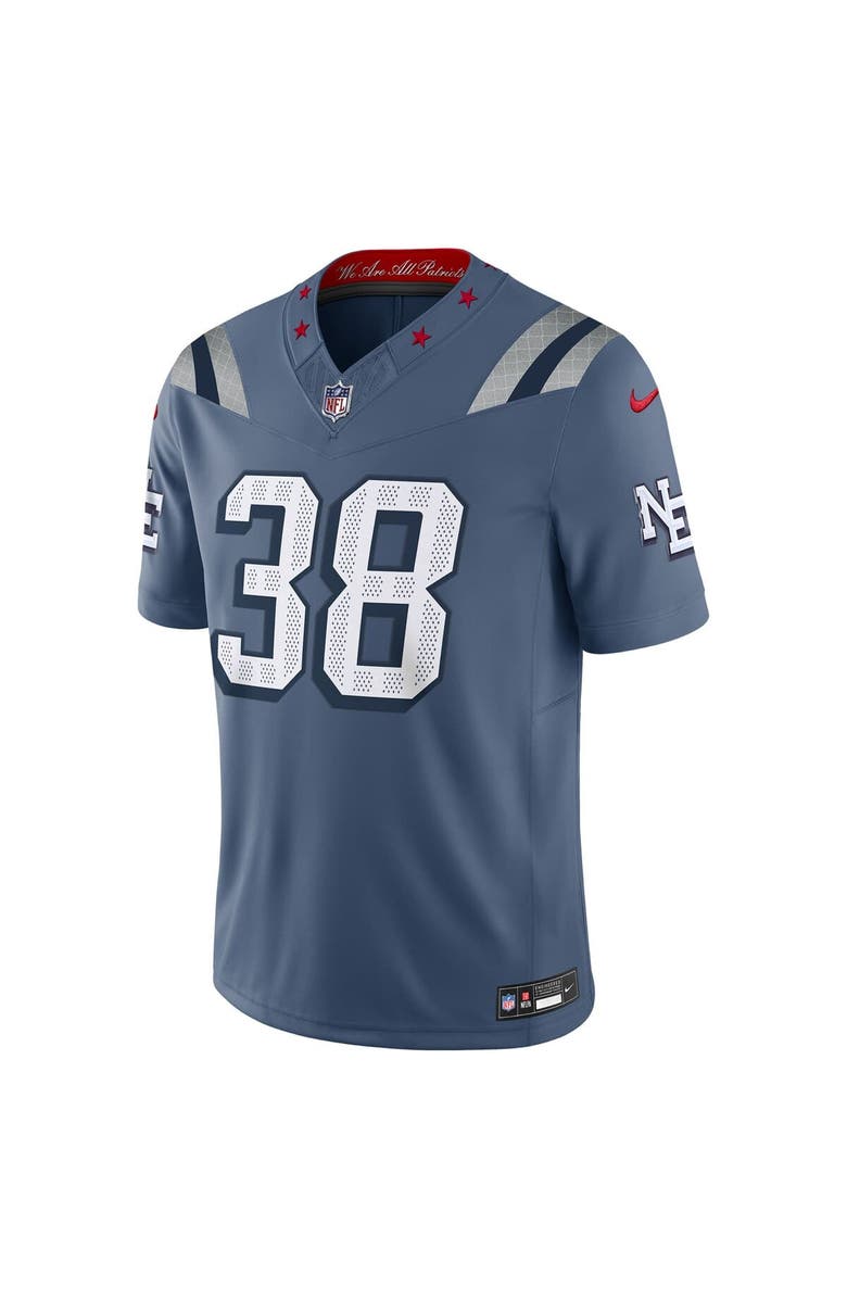 Nike Men's Nike Rhamondre Stevenson Storm Blue New England Patriots 2025 Rivalries Collection Limited Jersey, Alternate, color, Blue