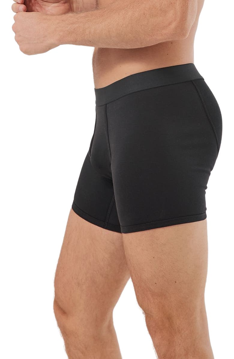 Pact Everyday Boxer Brief 4-Pack Made With Organic Cotton, Alternate, color, Black