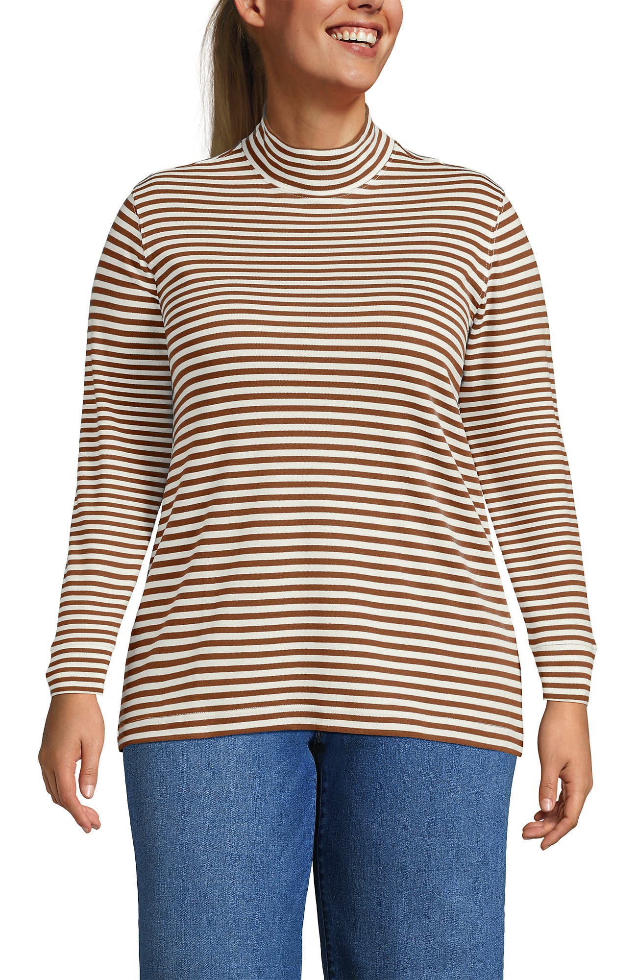 Rich Ginger/Ivory Stripe