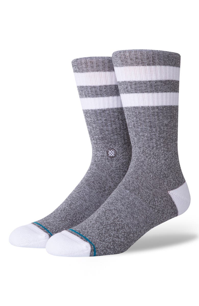 Stance Joven Classic Stripe Crew Socks, Main, color, Grey