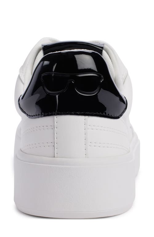 Karl Lagerfeld Sumava Logo Appliqué Sneaker In Bright White/black