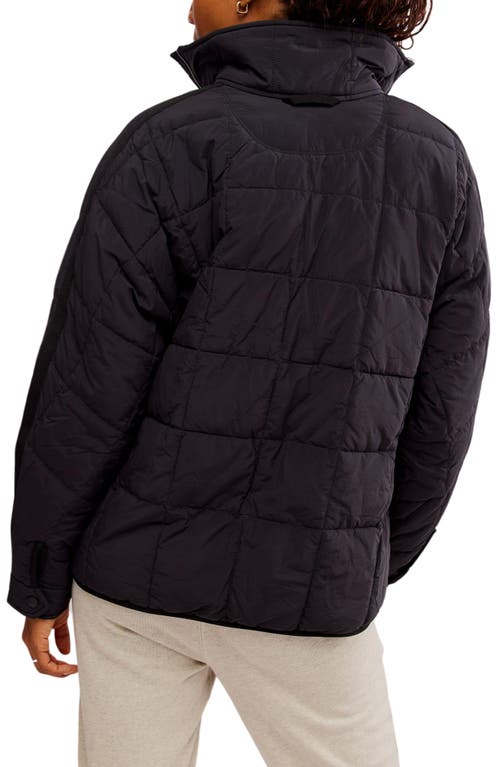 Free People X Hatch Pippa Maternity Puffer Jacket In Black