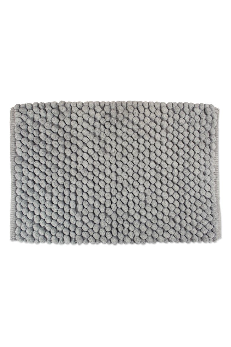 Microfiber Chenille Bath Mat Gray 17x24, Main, color, Gray