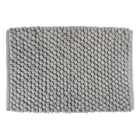 Microfiber Chenille Bath Mat Gray 17x24