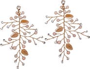 MacRae & Co. Falling Leaves Crystal Drop Earrings