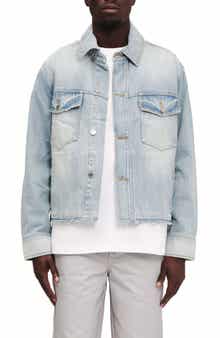 PURPLE BRAND Cutoff Denim Shirt Jacket