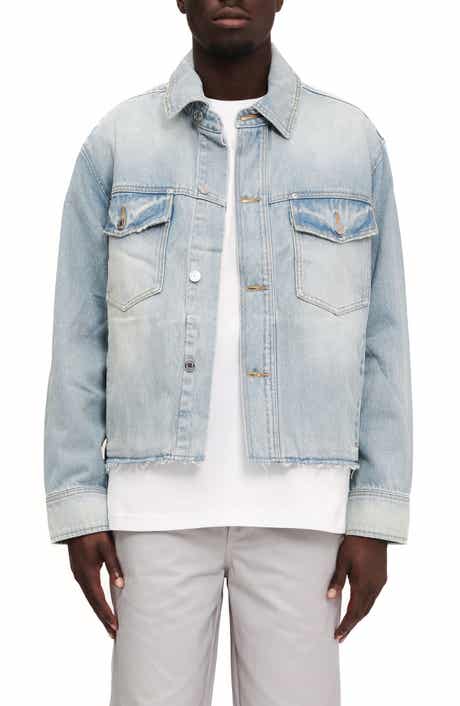 PURPLE BRAND Cutoff Denim Shirt Jacket