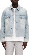 PURPLE BRAND Cutoff Denim Shirt Jacket