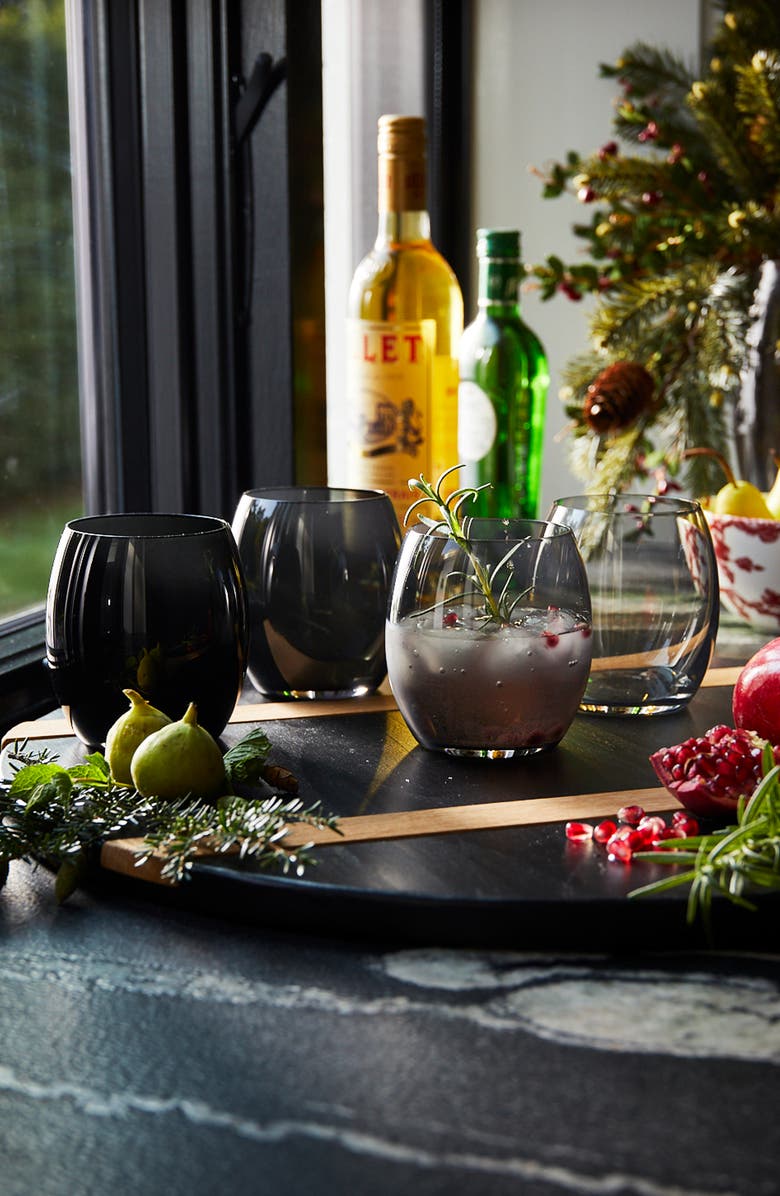 Caskata Les Nuages Gray Tumblers Set of 4 - Gray, Alternate, color,