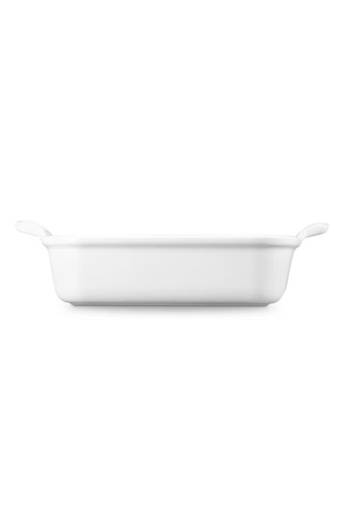 Le Creuset Heritage Square Dish/3 Qt. In White