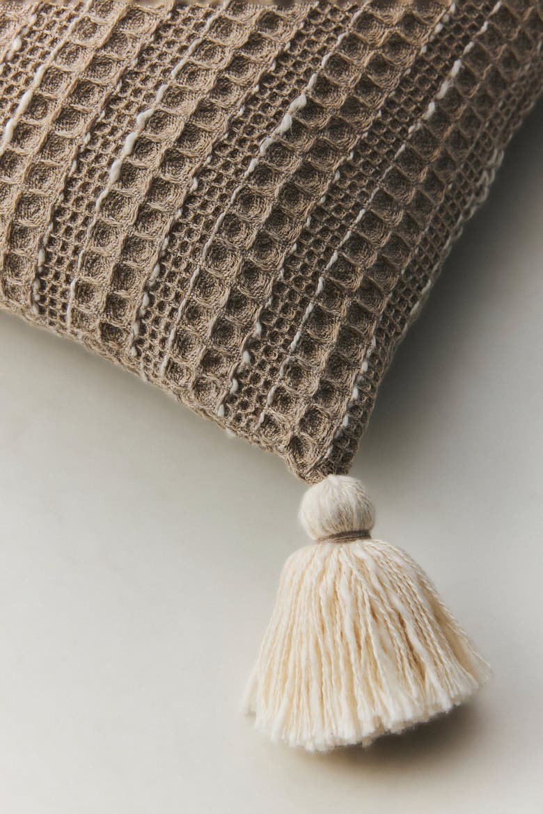 Fresco Pompom Cushion, Alternate, color, Beige