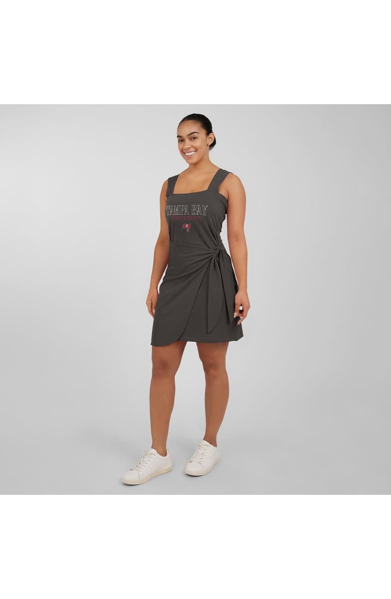 WEAR by Erin Andrews Women's WEAR by Erin Andrews  Pewter Tampa Bay Buccaneers Wrap Dress, Alternate, color, Pewter