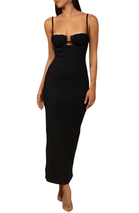 Petal Crochet Cover-Up Maxi Dress