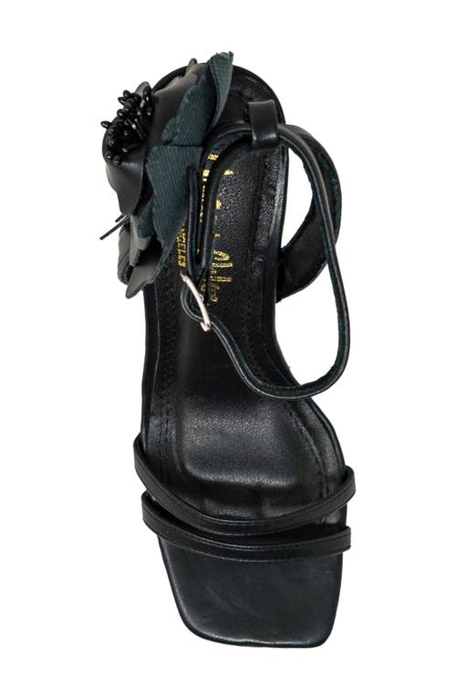 Chase & Chloe Chase And Chloe Iridessa Fray Rosette Sandal