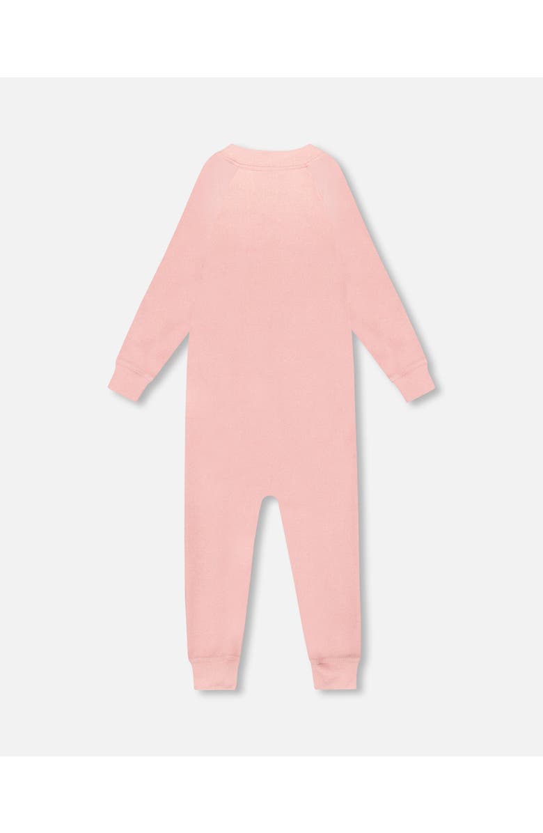 Deux par Deux Girl One-Piece Thermal Underwear, Alternate, color, Dusty Pink