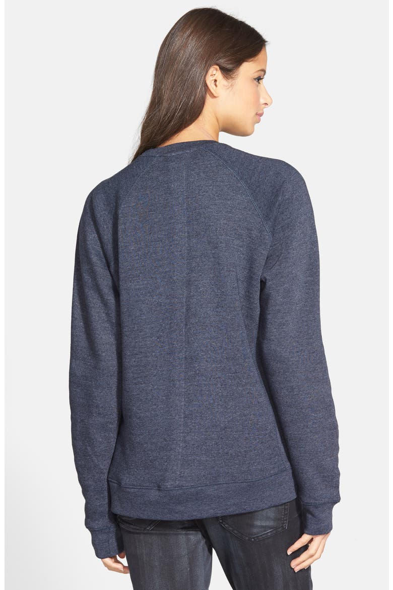 'Kale' Raglan Sweatshirt, Alternate, color, NAVY