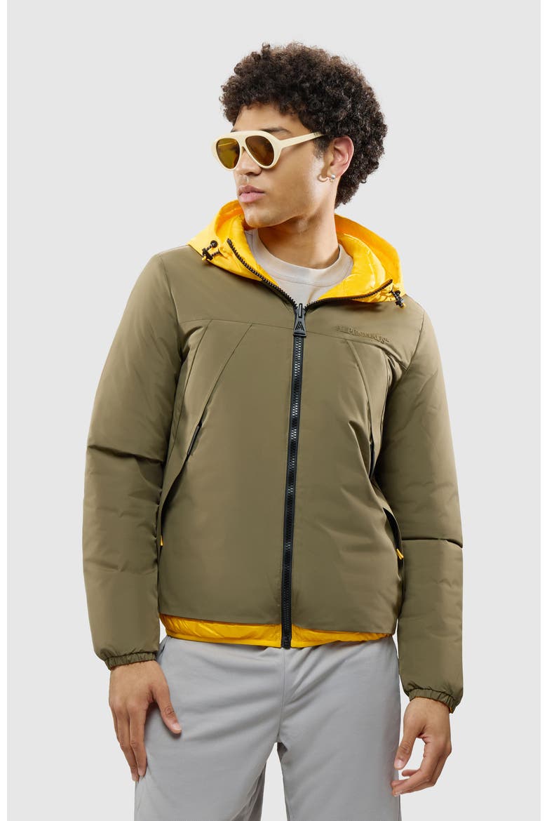Échiroles Reversible Insulated Windbreaker, Main, color, Dark Olive