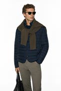 LUFIAN Lufian Men's Snap-button Goose Down Puffer Jacket
