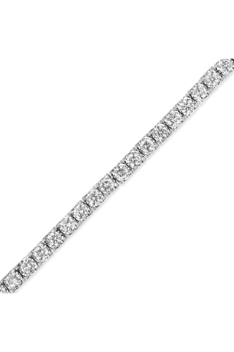 14K White Gold 3.0 Ctw Miracle Set Lab Grown Diamond Illusion  Tennis Bracelet, Alternate, color, White