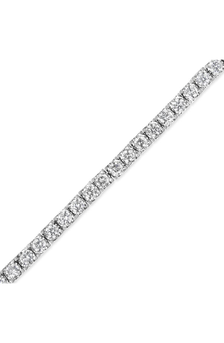 Haus of Brilliance 14K White Gold 3.0 Ctw Miracle Set Lab Grown Diamond Illusion Tennis Bracelet, Alternate, color, White