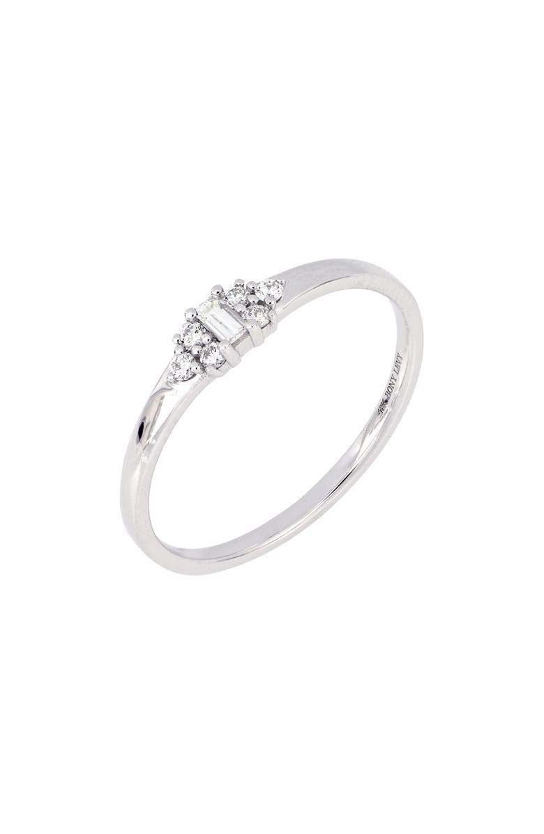 Bony Levy Dainty Diamond Cluster Ring, Alternate, color, 18K White Gold