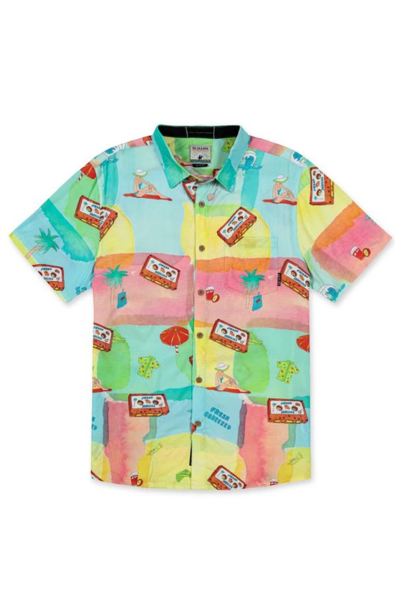 Baja Llama Fresh Squeezed - Nighthawk Button Up, Main, color, Multi