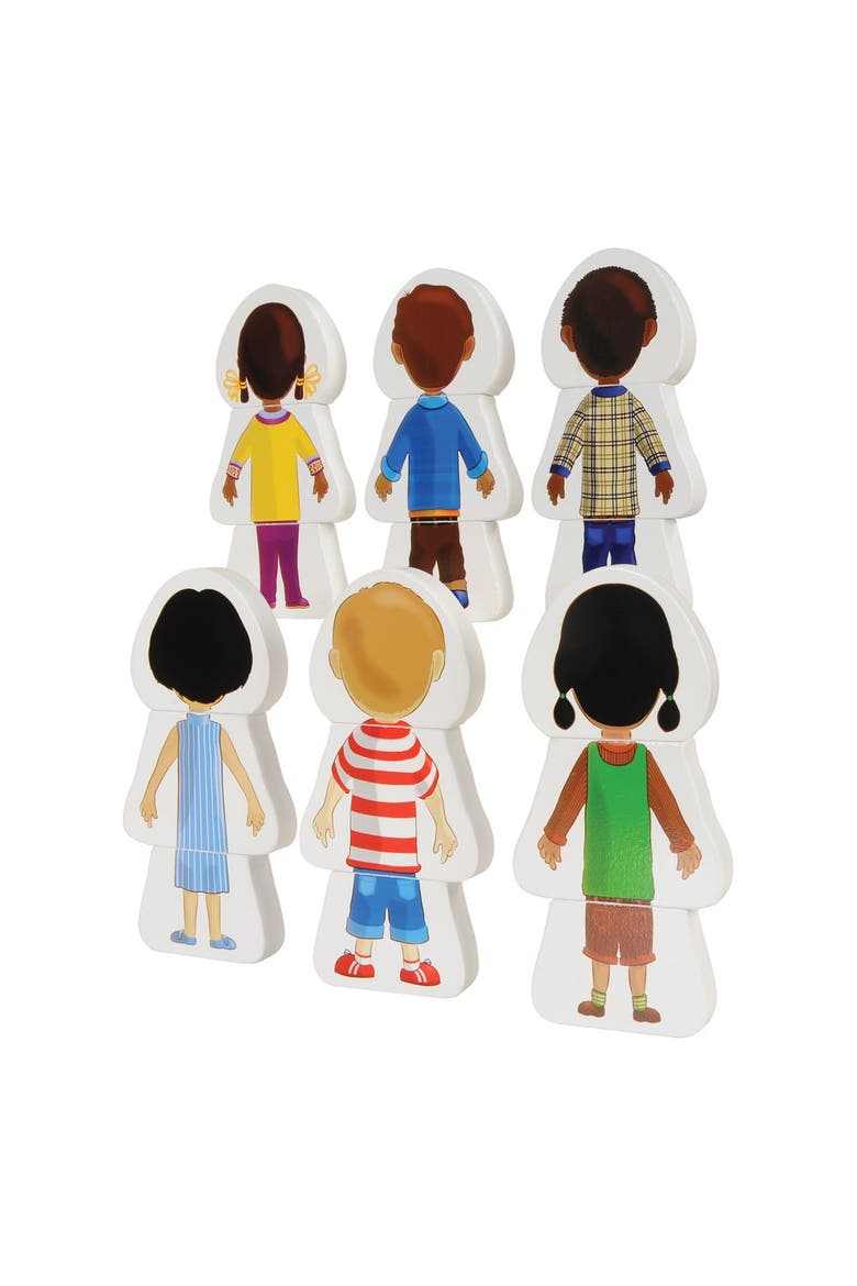 Multicultural Friends Puzzles - Set of 6, Alternate, color, Multicolored