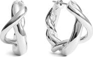 Monica Vinader Ochre Sterling Silver Medium Hoop Earrings