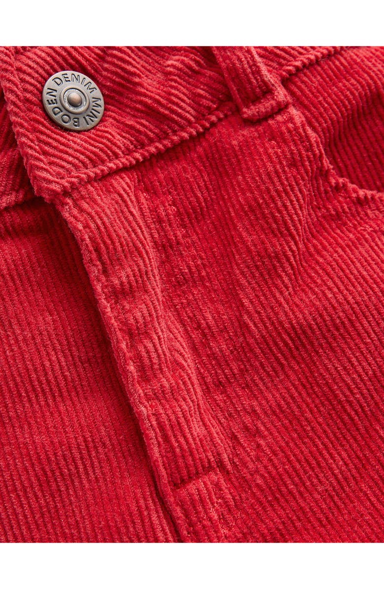 Mini Boden Kids' Stretch Corduory Pants, Alternate, color, Red