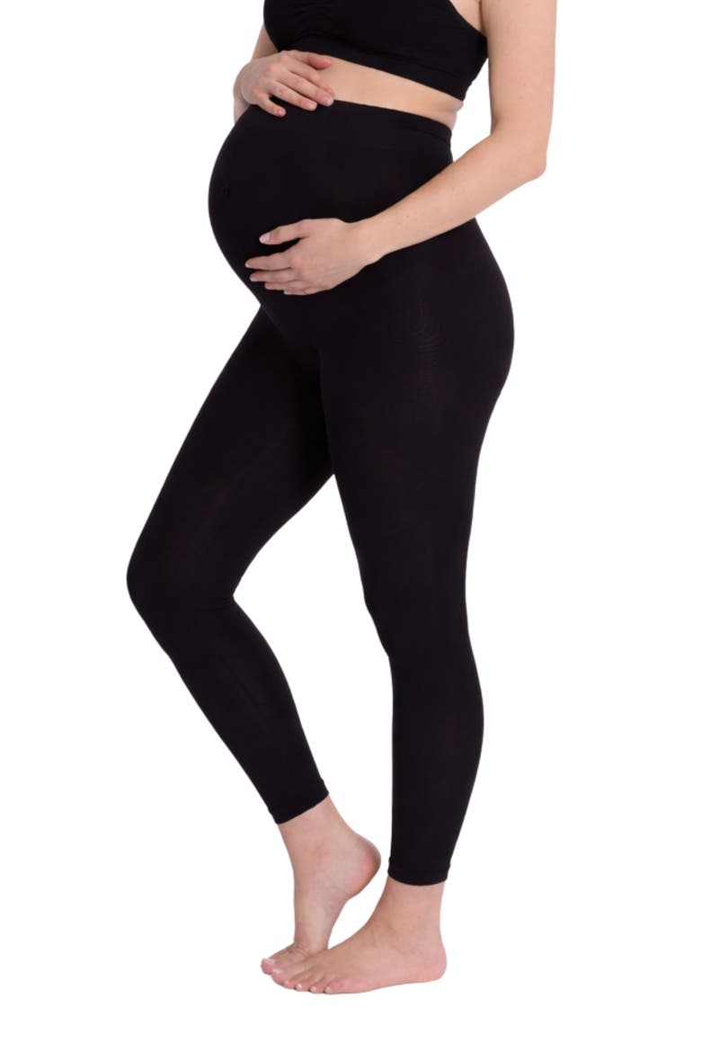 Essentiel Seamless Maternity Leggings, Main, color, Black