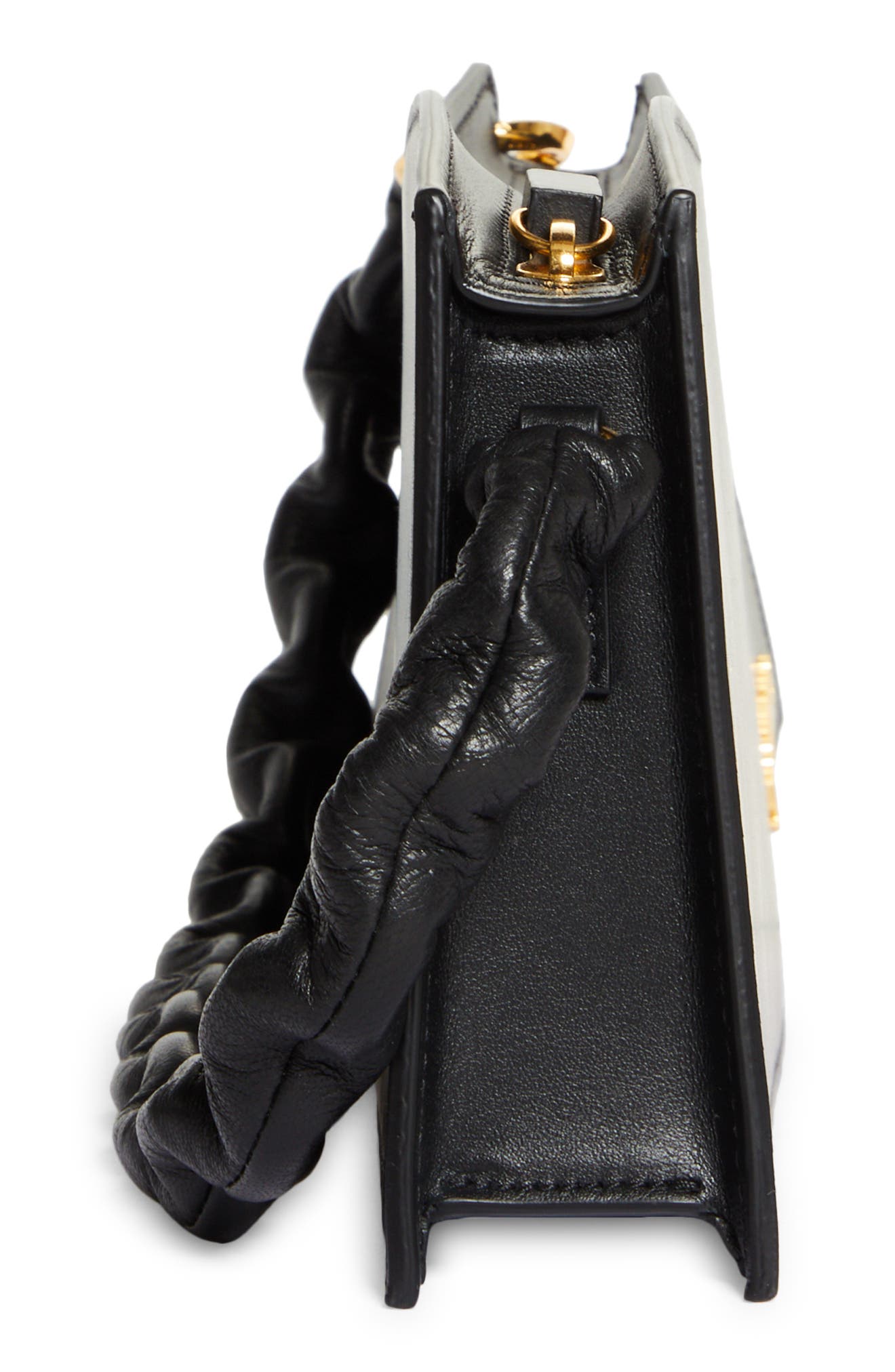 Jacquemus La Vague Leather Shoulder Bag, Alternate, color, 