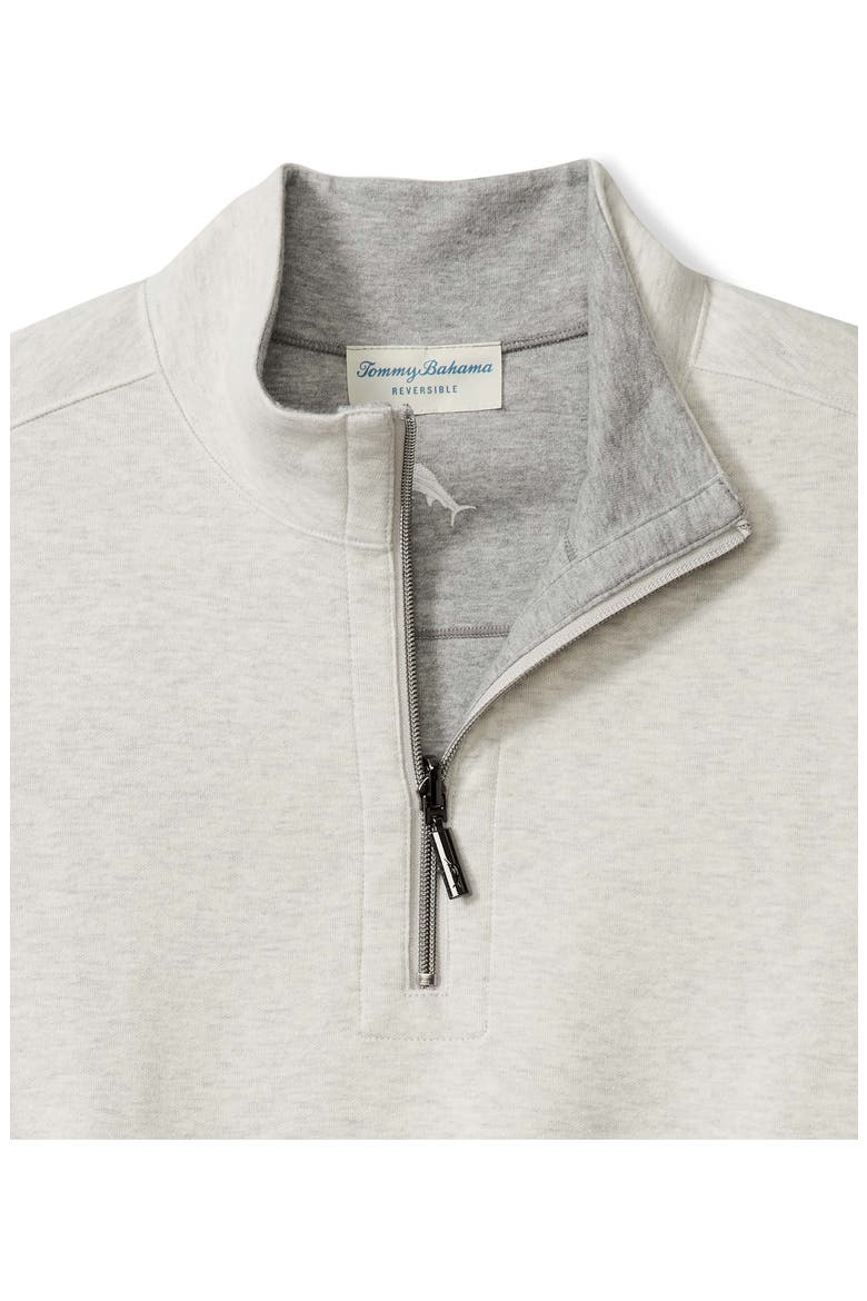 Flipview Reversible Half Zip Pullover, Alternate, color, LYCHEE HEATHER
