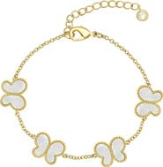 Lily Nily Mother of Pearl Butterfly Bracelet