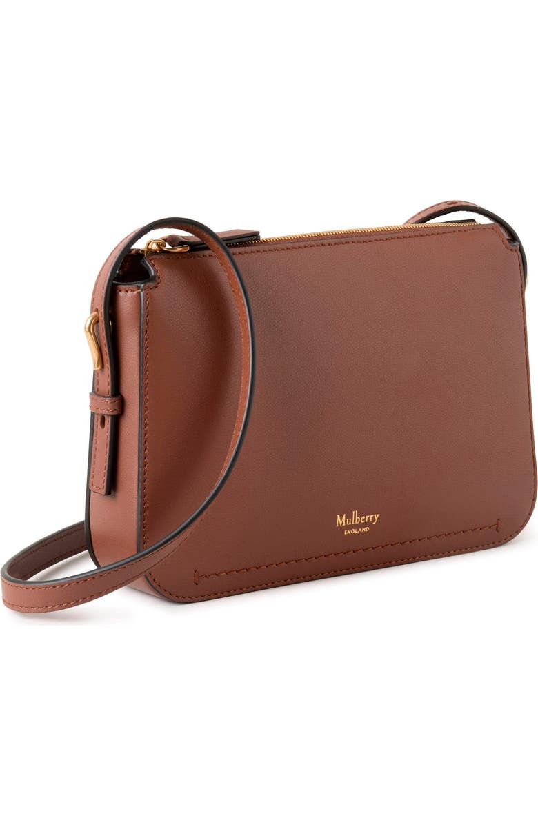 Mulberry Clovelly Leather Crossbody Bag, Alternate, color, Bright Oak