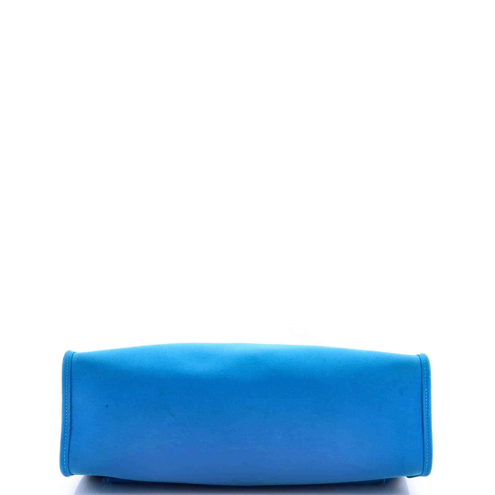 Herbag Zip Leather and Toile 31, Alternate, color, Blue