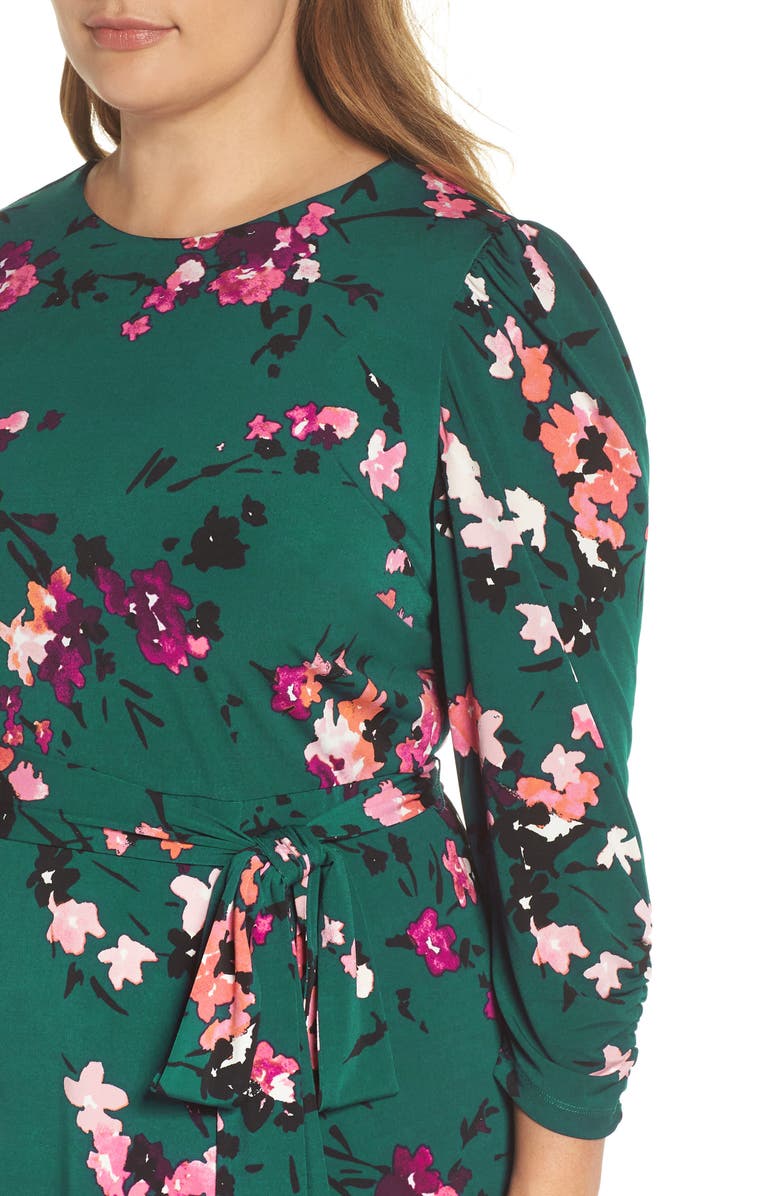 Eliza J Floral Print Midi Dress, Alternate, color,