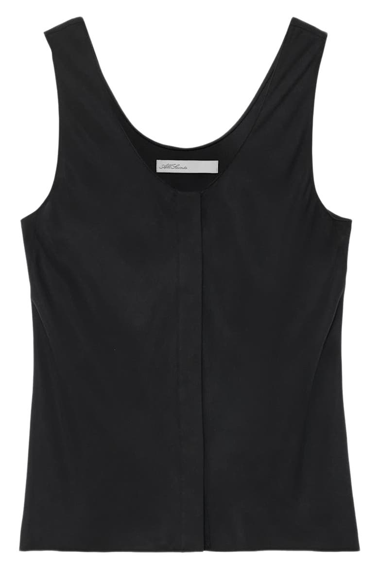 Milla Silk Blend Tank, Alternate, color, BLACK