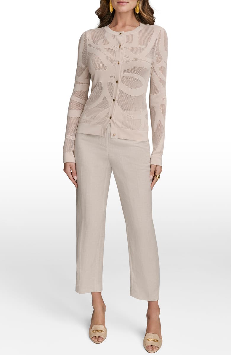 Donna Karan New York Open Stitch Cardigan, Alternate, color,