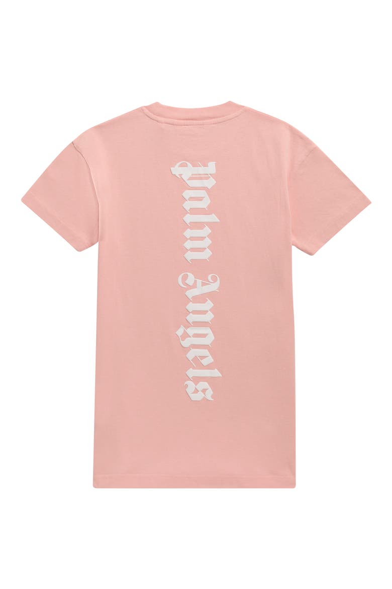 Kids' Classic Overlogo T-Shirt Dress, Alternate, color, PINK WHITE