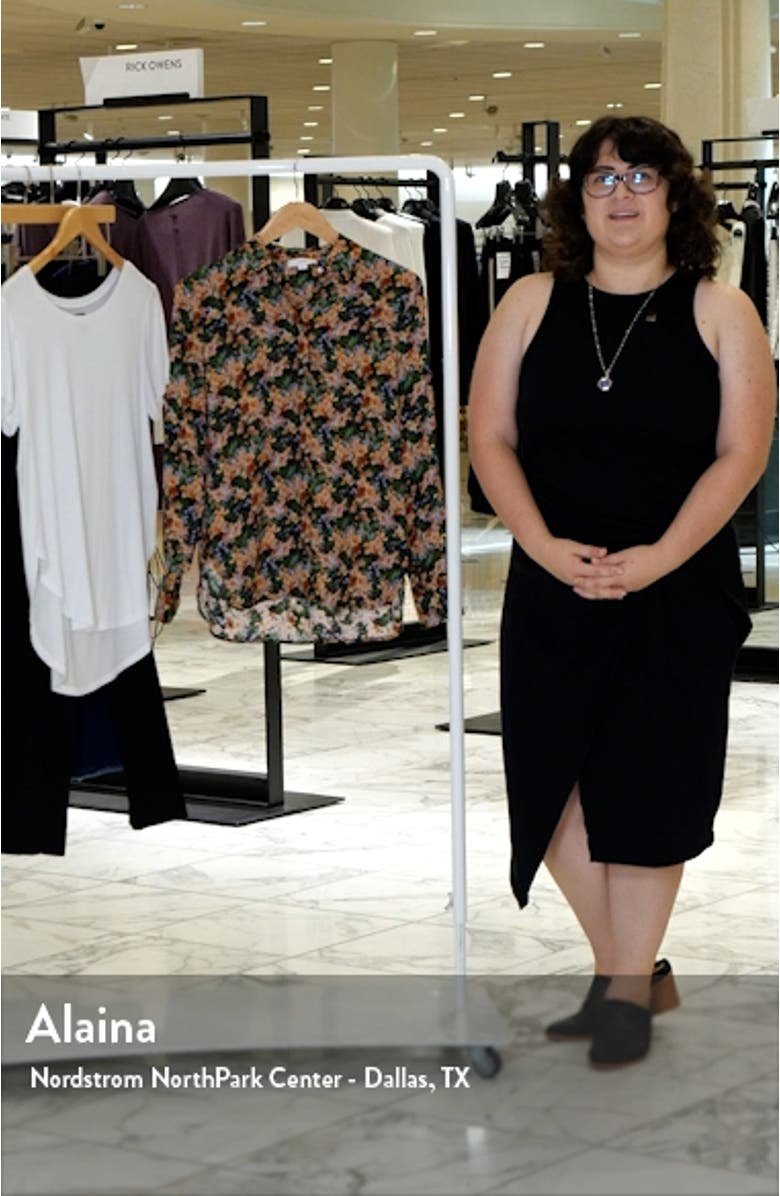 Wild Primrose Stretch Silk Blouse, sales video thumbnail