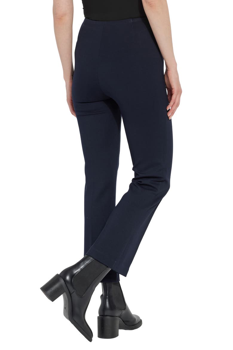 'Lyssentials Elysse Ankle Ponte Pants, Alternate, color, MIDNIGHT