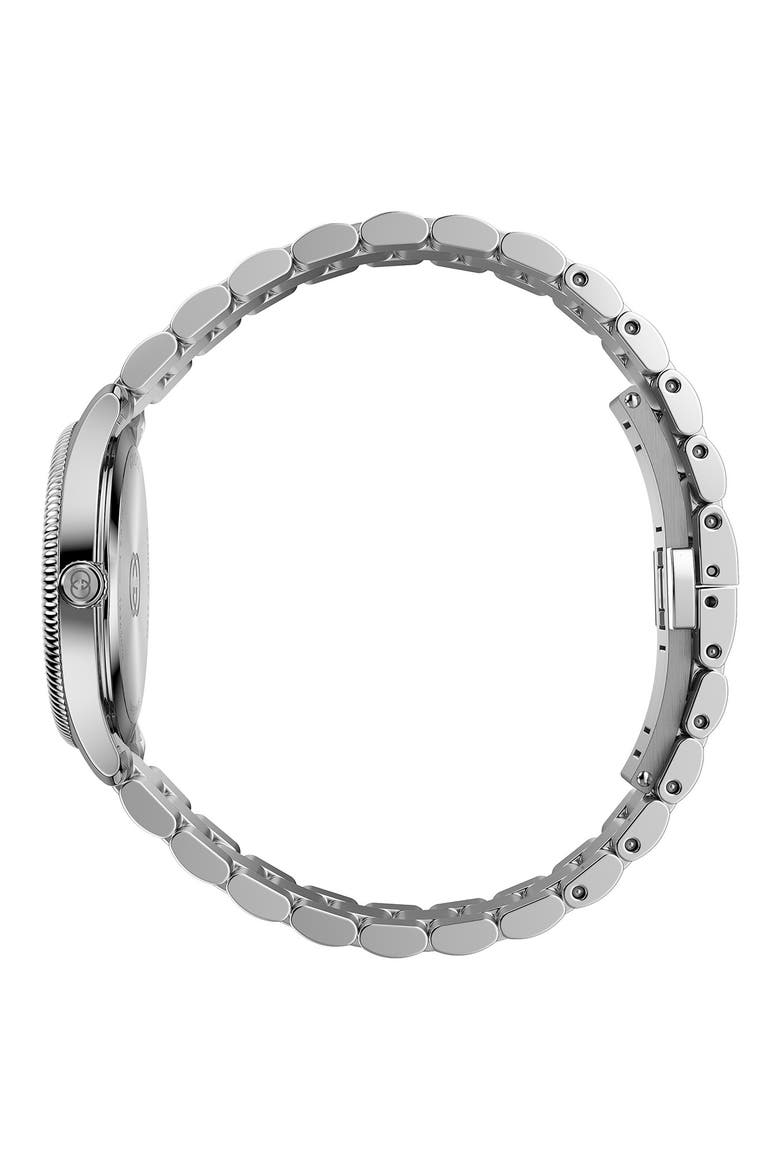 G-Timeless Mother-of-Pearl & Diamond Bracelet Watch, 29mm, Alternate, color, NO COLOR