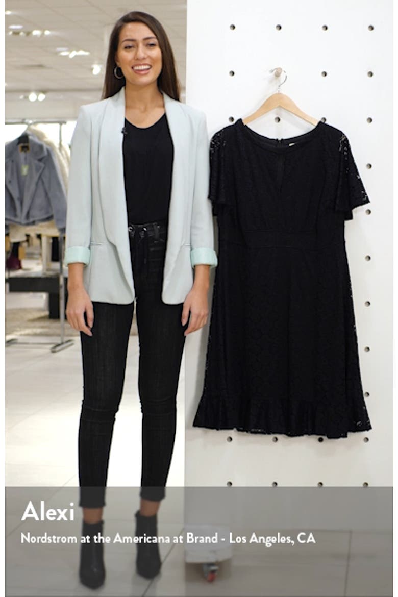Middleton Ruffle Hem Lace Dress video